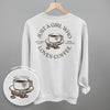 Just A Girl Who Loves Coffee (Back Print) by Ivy + Cloth