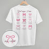 God Says I Am (Pink Bows) (Back Print) by Ivy + Cloth
