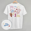 Bon Appetit Doodles (Back Print) by Ivy + Cloth
