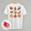 Fruit Grid Doodles (Back Print) by Ivy + Cloth