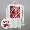 Floral Game Day Red (Back Print) by Ivy + Cloth