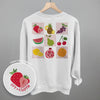 Fruit Grid Doodles (Back Print) by Ivy + Cloth
