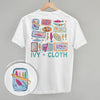 Colorful Sardine Doodles (Back Print) by Ivy + Cloth
