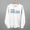 If Lost, Please Return To The Ocean (Text Only) by Ivy + Cloth