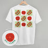 Tomato Grid Doodles (Back Print) by Ivy + Cloth