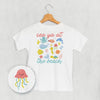 Sea Ya At The Beach Doodles (Kids Back Print)