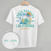 Santa Barbara, CA Surf The Sun (Back Print) by Ivy + Cloth
