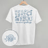 Sea-Sun's Greetings (Back Print) by Ivy + Cloth