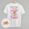 Book In My Hand, Toes In The Sand (Back Print) by Ivy + Cloth