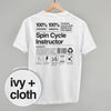 Spin Cycle Instructor Nutrition Facts (Back Print) by Ivy + Cloth