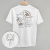 Football Mom Doodle (Back Print) by Ivy + Cloth