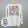 Colorful Sardine Doodles (Back Print) by Ivy + Cloth