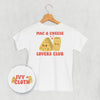 Mac & Cheese Lovers Club (Kids Back Print) by Ivy + Cloth