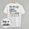 Lagree Instructor Nutrition Facts (Back Print) by Ivy + Cloth