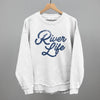 River Life (Distressed Script) by Ivy + Cloth