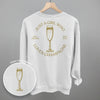 Just A Girl Who Loves Champagne (Back Print) by Ivy + Cloth