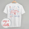 Stars, Stripes And Freedom Vibes (Back Print) by Ivy + Cloth