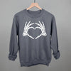 Skeleton Hands Heart by Ivy + Cloth