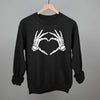 Skeleton Hands Heart by Ivy + Cloth