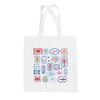 Summer Postage Stamp Doodles Tote Bag by Ivy + Cloth