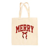 Merry Arch + Bow Tote Bag by Ivy + Cloth