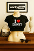 I Love Disney I Heart Funny Adult Humor Graphic Tee Shirt by MyWackyTees