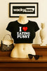 I Love Eating Pussy I Heart Funny Adult Humor Graphic Tee Shirt by MyWackyTees