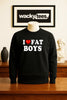 I Love Fat Boys I Heart Funny Adult Humor Graphic Tee Shirt by MyWackyTees