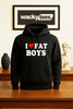 I Love Fat Boys I Heart Funny Adult Humor Graphic Tee Shirt by MyWackyTees