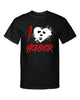 I Love Horror Halloween Michael Myers Horror Killer Style Graphic Tee Shirt by MyWackyTees