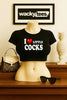 I Love Little Cocks I Heart Funny Adult Humor Graphic Tee Shirt by MyWackyTees