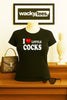 I Love Little Cocks I Heart Funny Adult Humor Graphic Tee Shirt by MyWackyTees