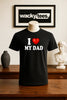 I Love My Dad I Heart Funny Adult Humor Graphic Tee Shirt by MyWackyTees