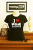 I Love Sugar Daddies I Heart Funny Adult Humor Graphic Tee Shirt by MyWackyTees