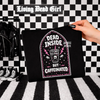 Dead inside but caffeinated tshirt by Madness & Mayhem LLC
