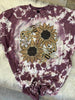 Sunflower Bee Bleached Tee by The Neeley Design Co Wholesale