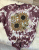 Sunflower Bee Bleached Tee by The Neeley Design Co Wholesale