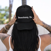 Immediately no embroidered Trucker Hat by Madness & Mayhem LLC