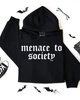 Menace to society Embroidered Hoodie by Madness & Mayhem LLC