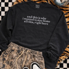 Stay home embroidered sweatshirt by Madness & Mayhem LLC