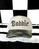 Baddie camo embroidered Hat by Madness & Mayhem LLC