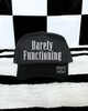 Barely functioning embroidered Black Hat by Madness & Mayhem LLC