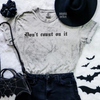Don’t count on it embroidered color blast tshirt by Madness & Mayhem LLC