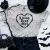 living dead girl color blast tshirt by Madness & Mayhem LLC