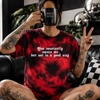 Amaze me embroidered tie dye T-shirt by Madness & Mayhem LLC
