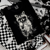 Feral raccoon tshirt by Madness & Mayhem LLC
