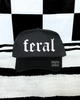 Feral embroidered Black Hat by Madness & Mayhem LLC