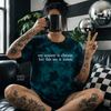 Teal my anxiety is chronic embroidered tie dye T-shirt by Madness & Mayhem LLC
