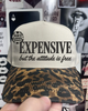 Free attitude Leopard embroidered hat by Madness & Mayhem LLC