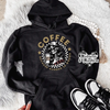 Coffee murder hoodie (finished product) by Madness & Mayhem LLC